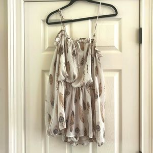 Long sleeve, off the shoulder romper